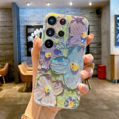 Oil Painting Flower Samsung Phone Case