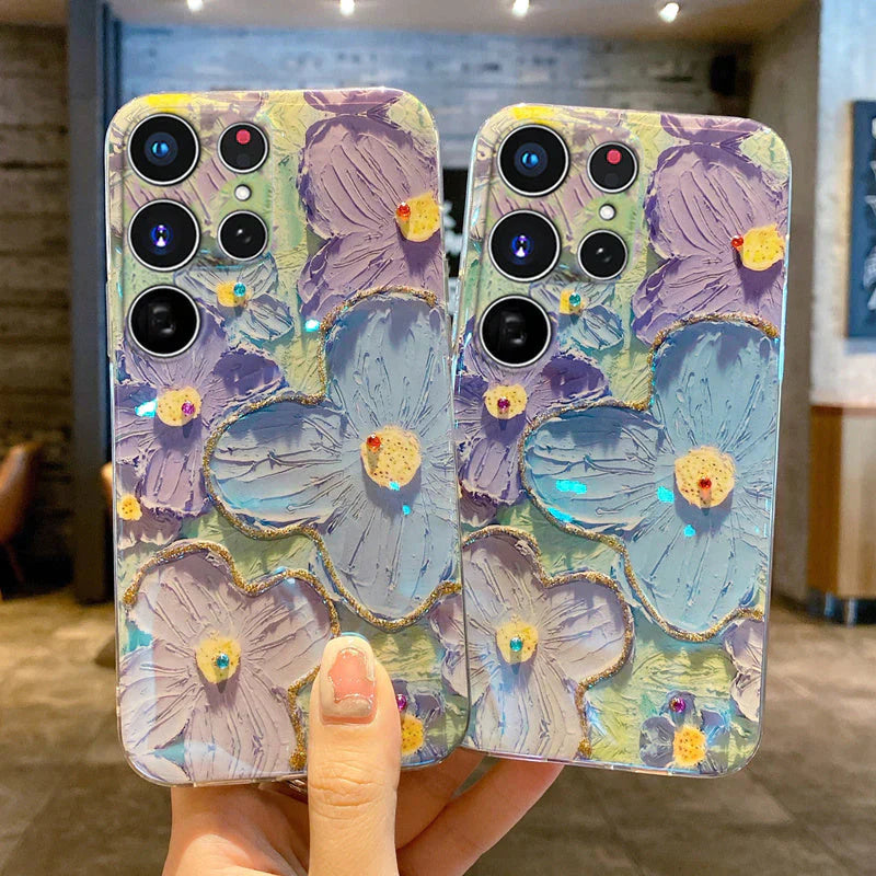 Oil Painting Flower Samsung Phone Case